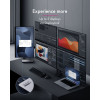 ICY BOX IB-DK7402-C31 Diamond Dock 12-in-1 docking station USB-C, 5x uscita video, 140 W PD, DisplayLink, antracite/nero