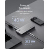 ICY BOX IB-DK7402-C31 Diamond Dock 12-in-1 docking station USB-C, 5x uscita video, 140 W PD, DisplayLink, antracite/nero