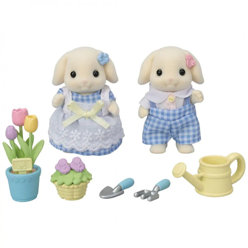 EPOCH Sylvanian Families - set di gioco fiori e giardino con personaggi