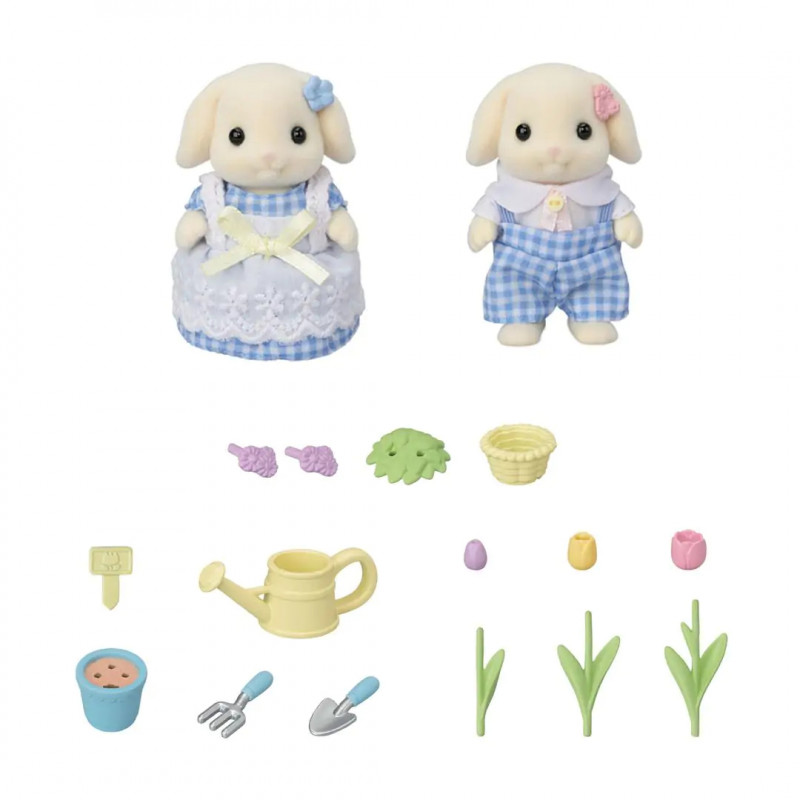EPOCH Sylvanian Families - set di gioco fiori e giardino con personaggi