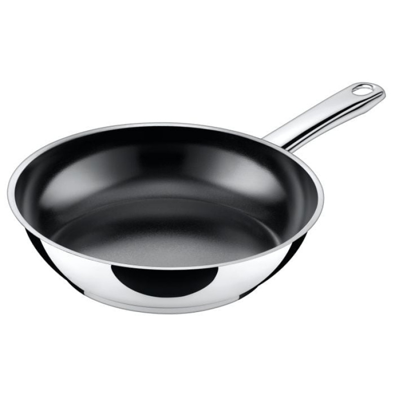 SILIT Talis set di padelle con spatola, 20 & 24 cm, acciaio inox/nero
