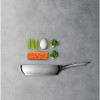 SILIT Talis set di padelle con spatola, 20 & 24 cm, acciaio inox/nero