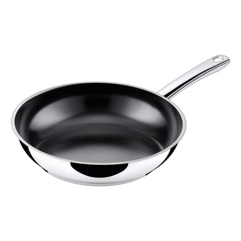 SILIT Talis set di padelle con spatola, 20 & 24 cm, acciaio inox/nero