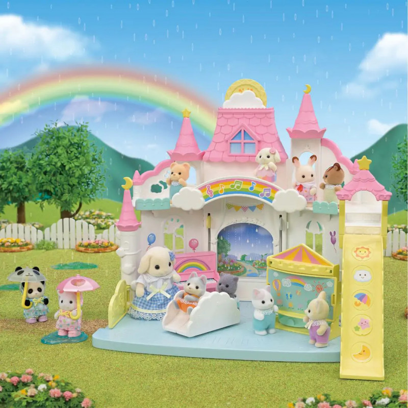 Sylvanian Families set di gioco asilo avventura castello del sole