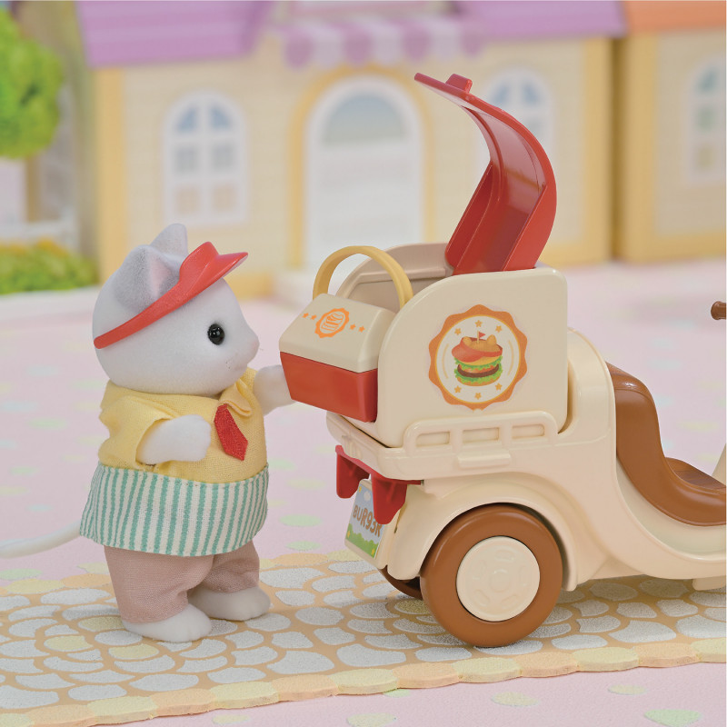 Sylvanian Families Chiosco ambulante di hamburger con figura