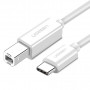 UGREEN US241 Cavo stampante USB 2.0 USB-C a USB-B 1,5m bianco