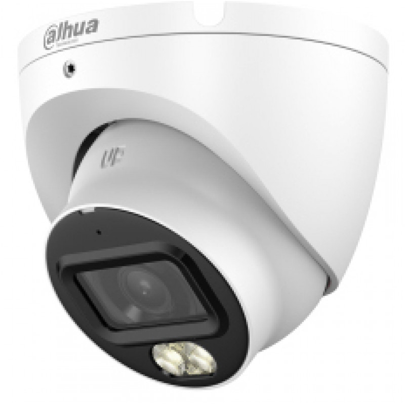 DAHUA HAC-HDW1500TLM-IL-A-0280B-S3-DIP telecamera dome eyeball HDCVI 4-in-1 5MP con Smart Dual Light e microfono integrato