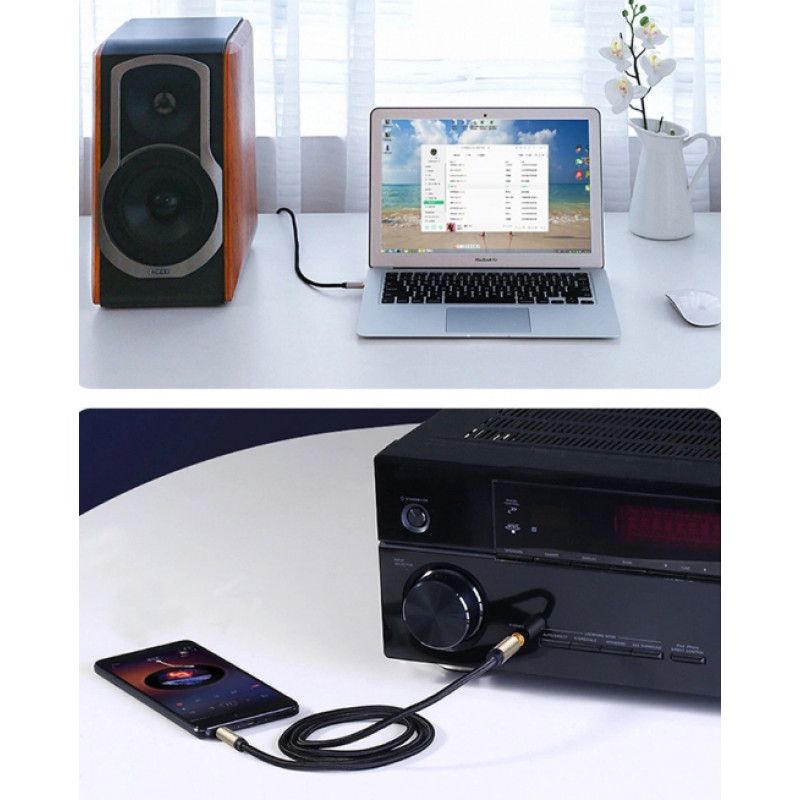 UGREEN Jack 3,5 mm a jack 3,5 mm cavo audio TRS 5 m grigio (10630)