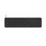 Contour Design CDKBBALPN21500 tastiera compatta a forbice con filo, layout nordico, nero