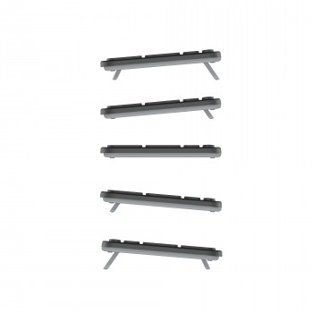 Contour Design CDKBBALPN21500 tastiera compatta a forbice con filo, layout nordico, nero