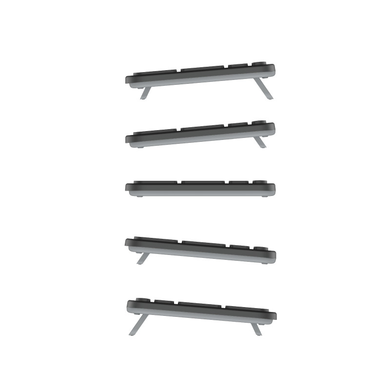 Contour Design CDKBBALPN21500 tastiera compatta a forbice con filo, layout nordico, nero