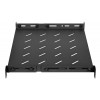 Intellinet rack - ripiano - con guide variabili, montaggio fisso - nero, RAL 9004 - 1U - 48,3 cm (19)