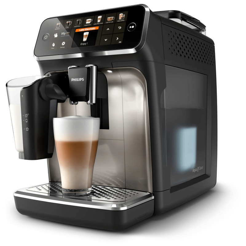 Philips macchina da caffè automatica EP5447/90 / Series 5400 argento/nero