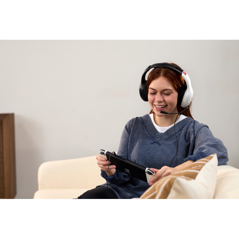 Turtle Beach Airlite Fit headset NS nero e bianco - headset gaming over-ear con filo e microfono flip-to-mute