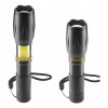 Hama W200 torcia LED 2-in-1, 200 lm, zoom focus, 3 modalità, nero