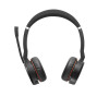 Jabra Evolve 75 MS headset wireless stereo con cancellazione attiva del rumore, certificato Microsoft Teams, connettività dual Bluetooth, Busylight, on-ear, nero