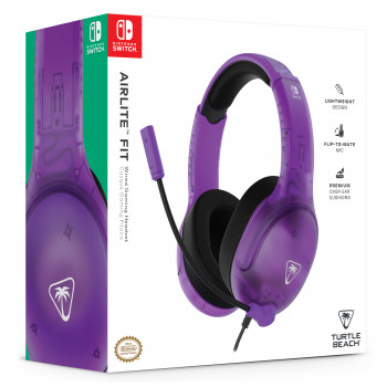 Turtle Beach Airlite Fit headset gaming con filo per Nintendo Switch - Ghost Lila TBS-8002-45