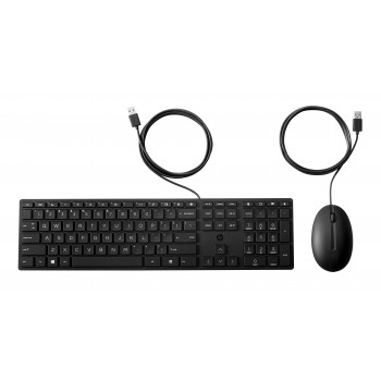 HP Desktop 320MK Set tastiera e mouse cablati, layout russo, Nero 9SR36AA#ACB