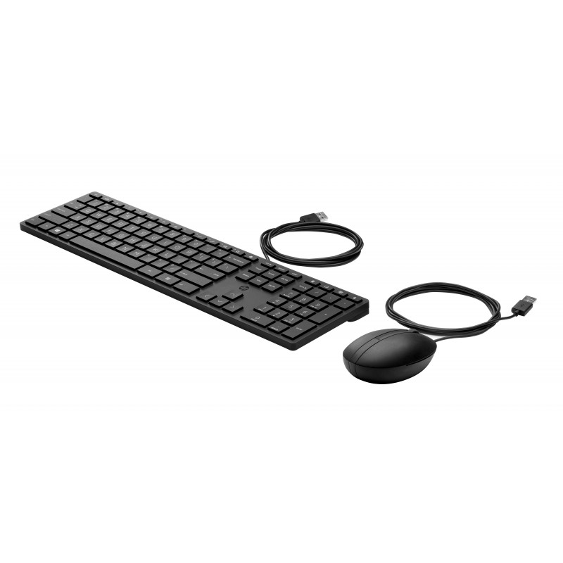 HP Desktop 320MK Set tastiera e mouse cablati, layout russo, Nero 9SR36AA#ACB