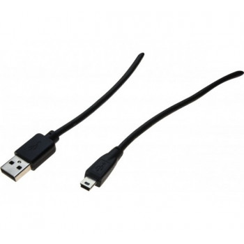 EXERTIS CONNECT Cavo Mini USB 2.0, connettore maschio USB-A su connettore maschio USB Mini-B 5-Pin, 1,0 m, nero 532516