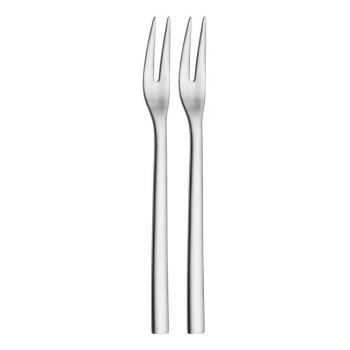 WMF Nuova set 2 forchette da portata, acciaio inox Cromargan 18/10, lucidato, 18,5 cm, lavabile in lavastoviglie 1291496042