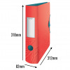 LEITZ Active Urban Chic raccoglitore A4 82 mm rosso chiaro Polyfoam effetto duo dorso arrotondato (1116-00-20)