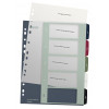Leitz indice 1235 Style DIN A4 1-5 polipropilene multicolore 5 separatori extra-large, stampabile PC 1235-00-00