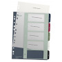 Leitz indice 1235 Style DIN A4 1-5 polipropilene multicolore 5 separatori extra-large, stampabile PC 1235-00-00