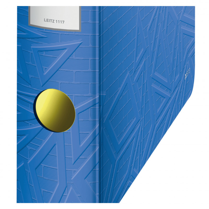 LEITZ Active Urban Chic raccoglitore 65 mm stratos grigio A4 Polyfoam dorso arrotondato effetto duo con foro per dito (1117-00-32)