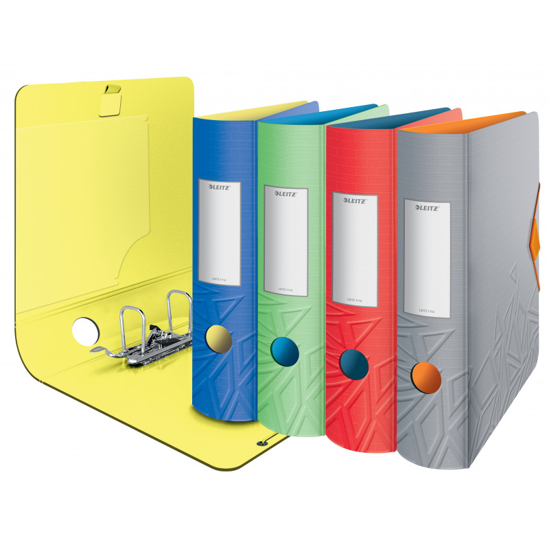 LEITZ Active Urban Chic raccoglitore A4 82 mm stratos grigio Polyfoam effetto duo 1116-00-32