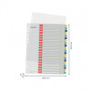 Leitz 12490000 indice numerico A4 12 linguette polipropilene