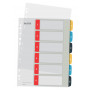 Leitz 12460000 A4 Registro numerico, 1-10, polipropilene, grigio