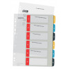 Leitz 12460000 A4 Registro numerico, 1-10, polipropilene, grigio