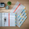 Leitz 12460000 A4 Registro numerico, 1-10, polipropilene, grigio