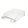 LEITZ Vassoio portadocumenti Transparent Plus, DIN A4, cristallo trasparente polistirene, lucido, impilabile verticale o sfalsato 5226-00-02