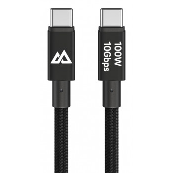 BLACK ROCK cavo di ricarica e dati USB-C su USB-C, 100 W Power Delivery, 10 Gbit/s, 1,2 m, nero 00201765