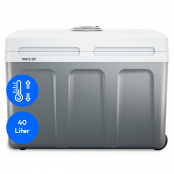 MEDION MD13102 TC45 frigorifero termoelettrico 40L grigio - raffredda e riscalda, 12V/220-240V/5V USB 50078386