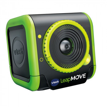 VTech LeapMOVE fitness tracker per bambini con giochi e sfide, LCD a colori, resistente agli schizzi, ricaricabile, blu/verde 80-618704