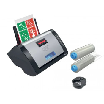 GBC Velocity set plastificatrice A4 con 10 pellicole, plastificazione a caldo, 2 rulli, antinceppamento, nero 4410076