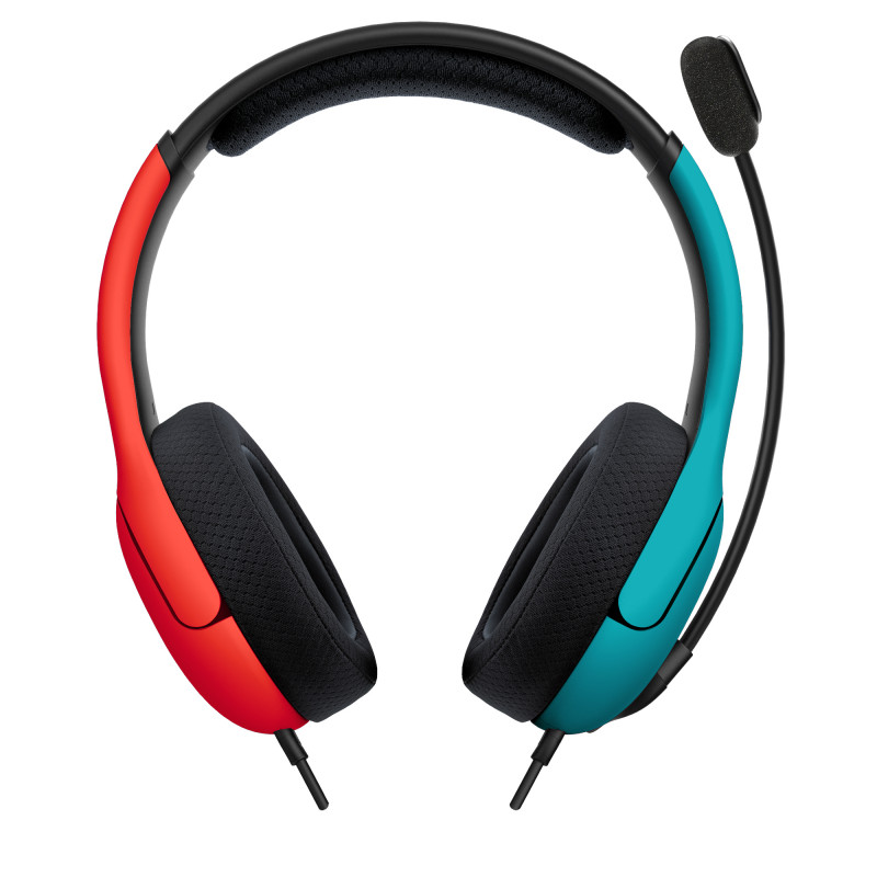 PDP Gaming LVL40 headset stereo da gaming con filo per Nintendo Switch, blu/rosso