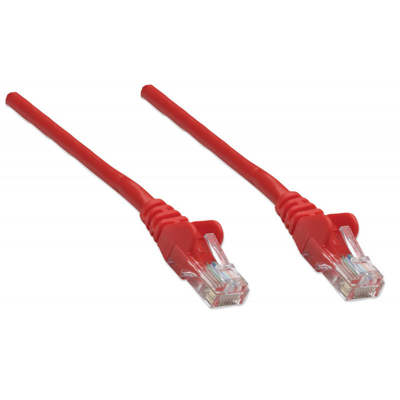 Intellinet cavo patch Cat6 UTP, 2x RJ45, stampato, 7,5 m, rosso (342193)