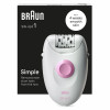 Braun Silk-épil 1 SE1-000 Epilatore (bianco/rosa) 7500435224949