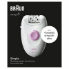 Braun Silk-épil 1 SE1-000 Epilatore (bianco/rosa) 7500435224949