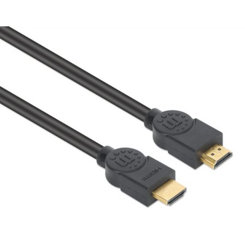 MANHATTAN CL3 Cavo HDMI High-Speed 4K@60Hz con Ethernet per installazione sottotraccia, 5 m, nero (356978)