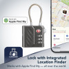 Cellularline TRACY LOCK Lucchetto smart con tracker Bluetooth tramite Apple Find My, nero 61302