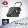 Cellularline TRACY LOCK Lucchetto smart con tracker Bluetooth tramite Apple Find My, nero 61302