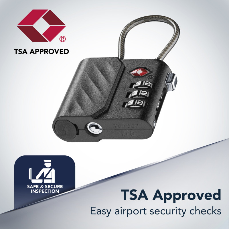 Cellularline TRACY LOCK Lucchetto smart con tracker Bluetooth tramite Apple Find My, nero 61302