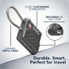 Cellularline TRACY LOCK Lucchetto smart con tracker Bluetooth tramite Apple Find My, nero 61302