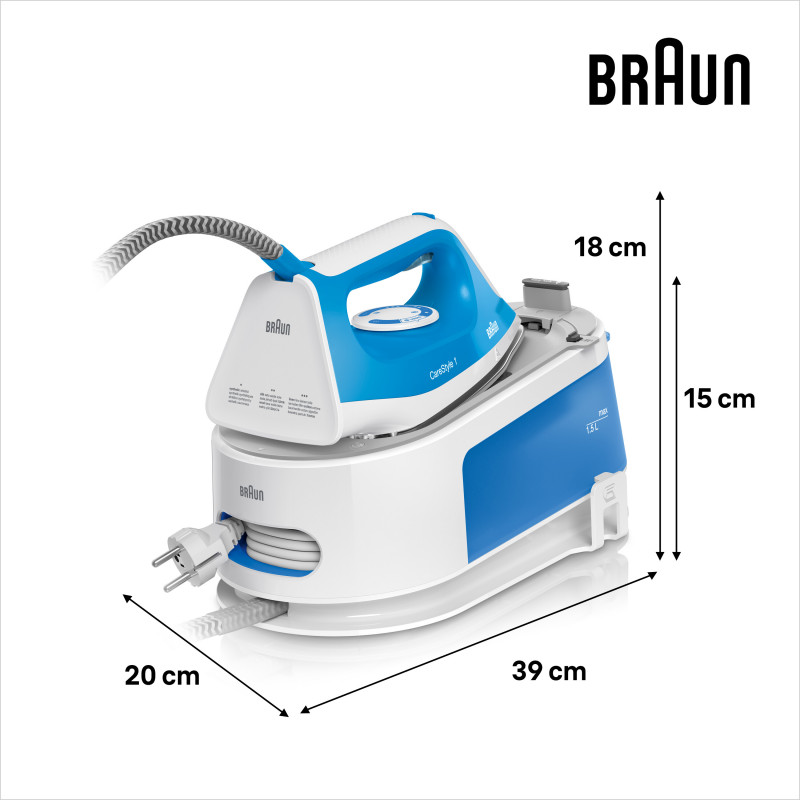 Braun CareStyle 1 IS1012BL stazione da stiro a vapore blu