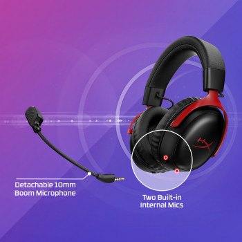 HyperX Cloud III S cuffie gaming wireless lavanda D95DFAA